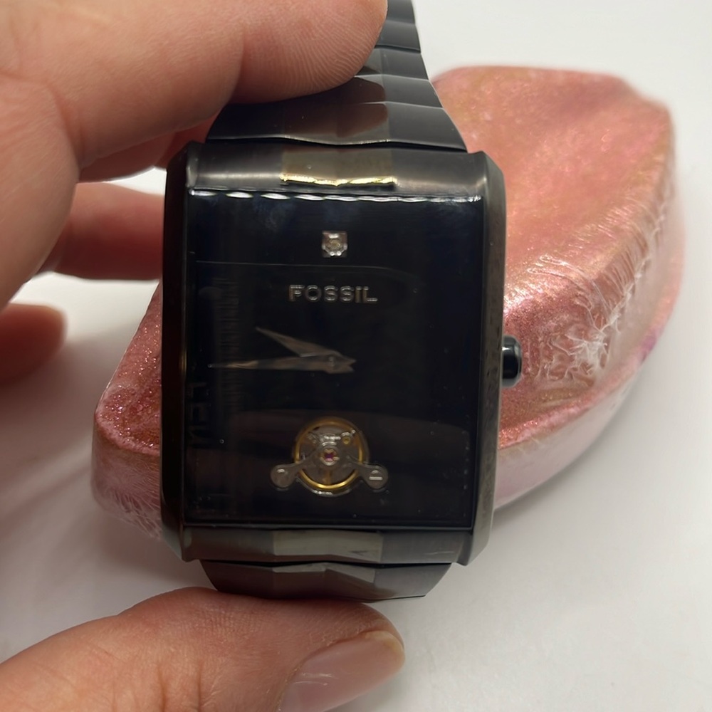 *HTF* FOSSIL Men’s Twist Black Chrome Watch